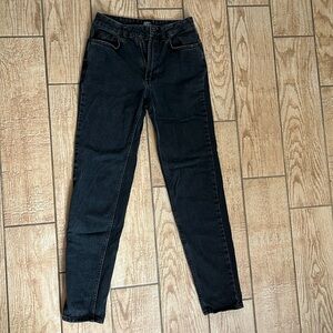 Urban outfitters black high rise baggy jeans